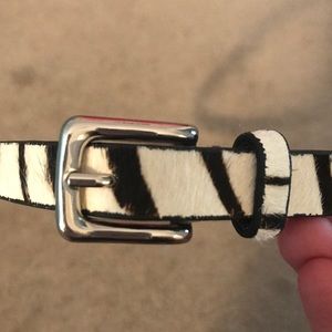Zebra Print Belt